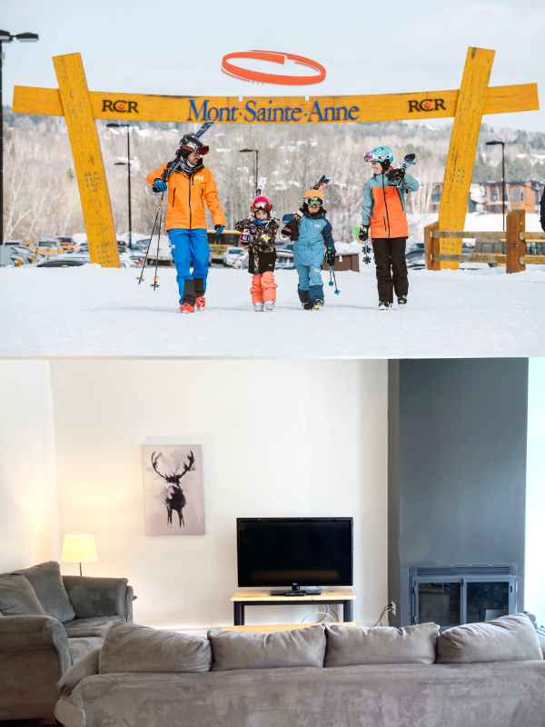 Mont-Sainte-Anne Kids ski free package at Chalets Montmorency 
